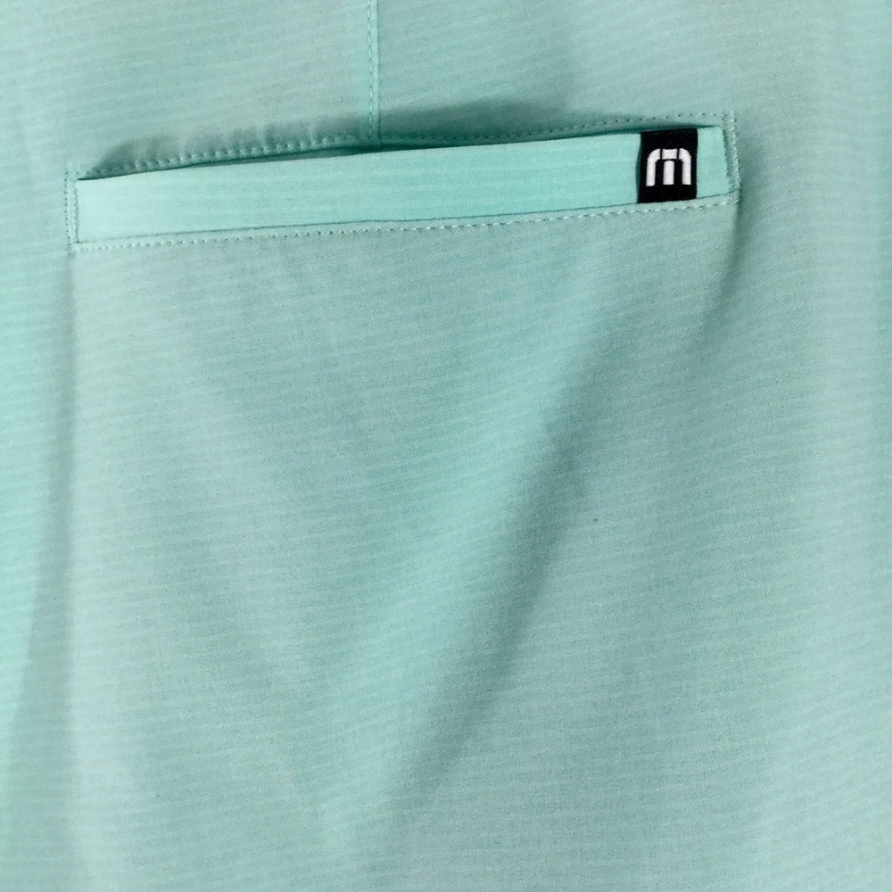 Travis Mathew Sand Harbor Short 9 Inch Heather Turquoise Size 40 NWT - Picture 7 of 7